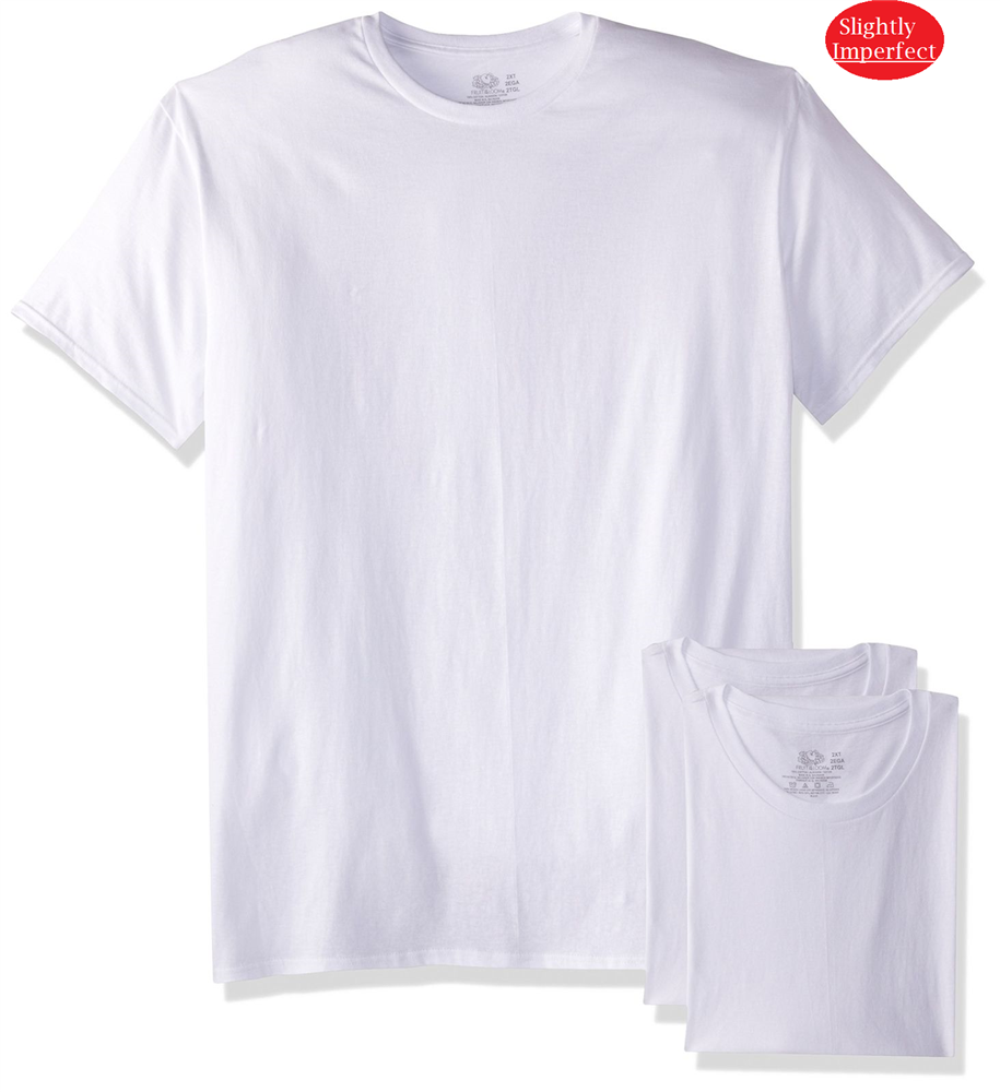 fruit of the loom white t shirts